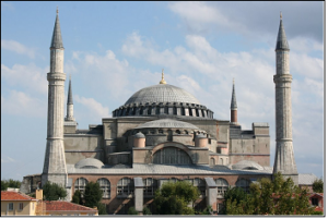 터키 이스탄불에 있는 성 소피아 성당(hagia sophia istanbul, 537)